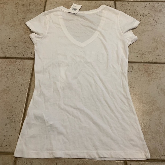 GUESS "JULY" Sequin Tee - Red, White & Blue Rhinestone Logo - Women's XS - Picture 5 of 6